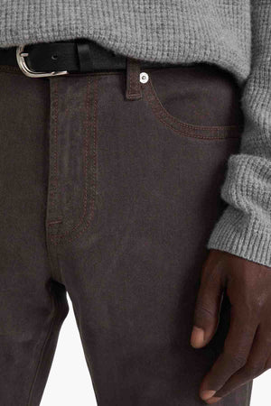 L'HOMME SLIM BRUSHED TWILL