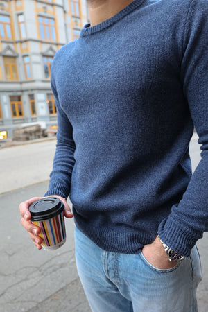 Wool Cashmere Crewneck Sweater