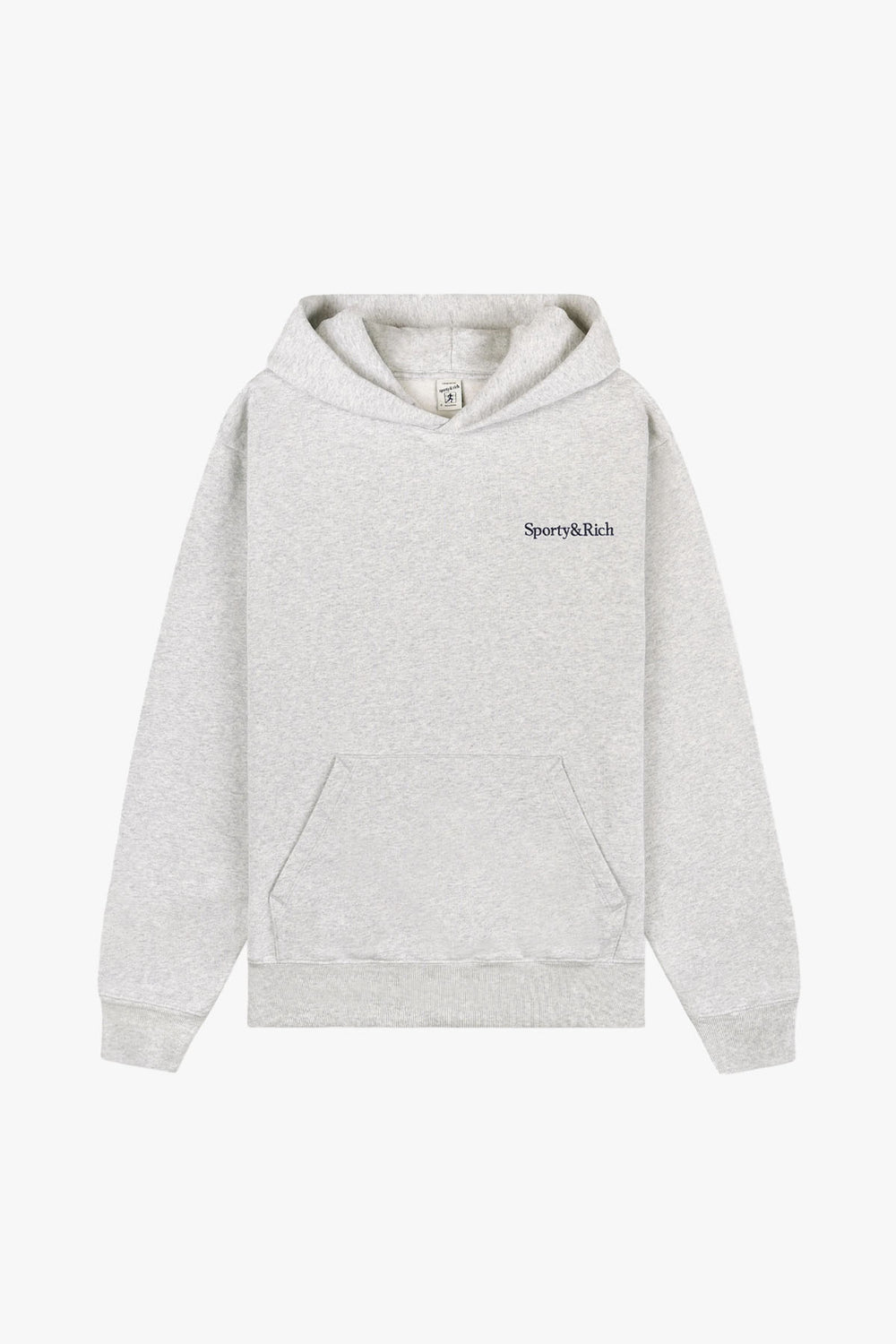 Serif Logo Embroidered Hoodie