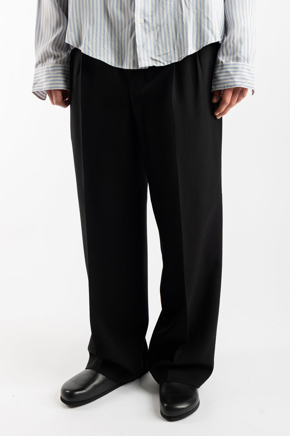 Large Fit Wool Trousers