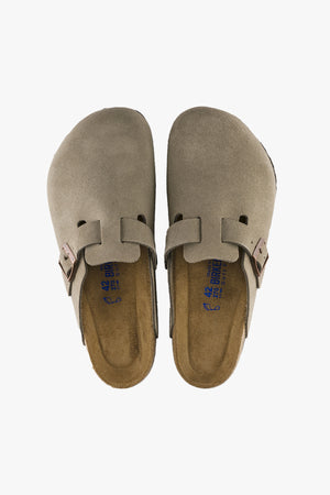 Boston Taupe Suede Leather