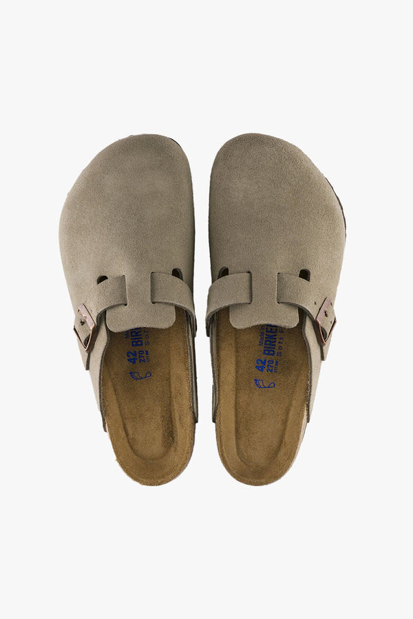 Boston Taupe Suede Leather