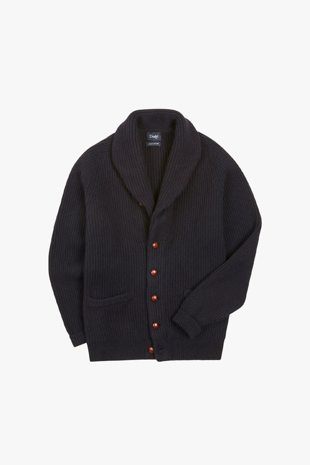 Shawl Collar Rib Cardigan