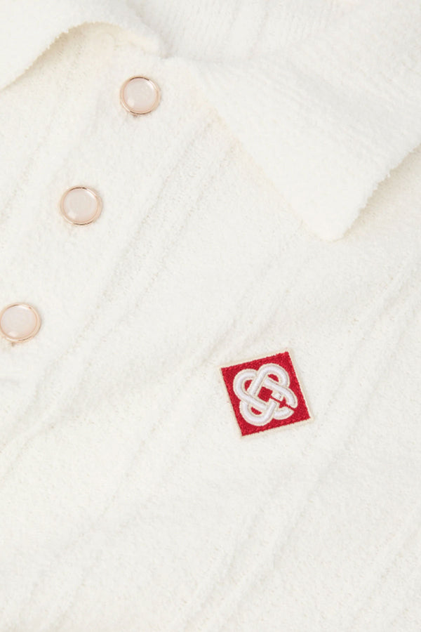 BOUCLE LONG SLEEVE POLO