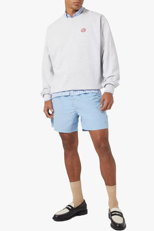 Small Chain Crest Embroidery Crewneck