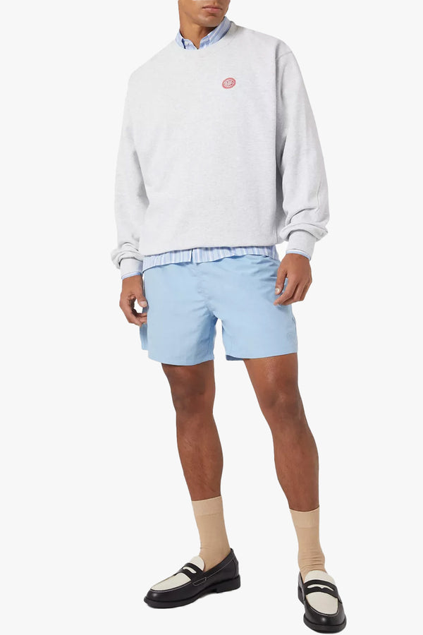 Small Chain Crest Embroidery Crewneck