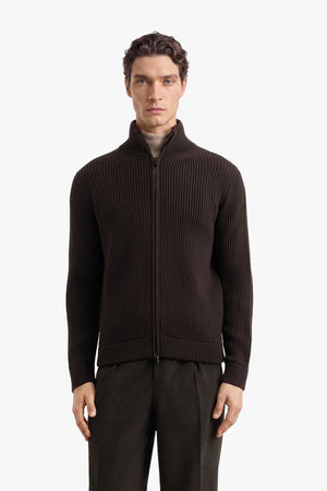 Wool Cable Heavy Full Zip