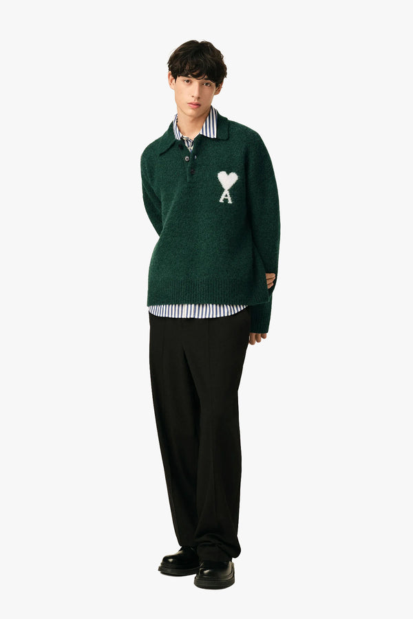 AMI DE COEUR ALPACA POLO SWEATER
