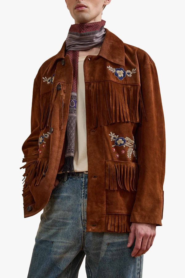 Western Suede Fringe Jacket