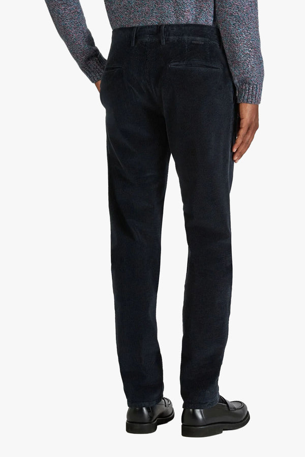 Tapered fit corduroy trousers