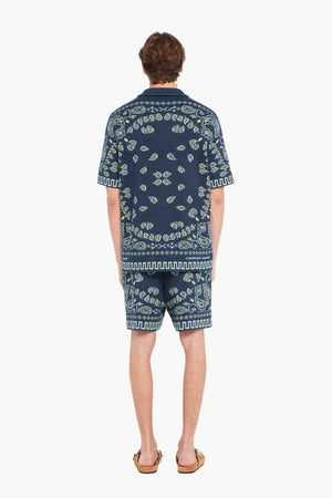 COTTON PIQUET BANDANA SHIRT