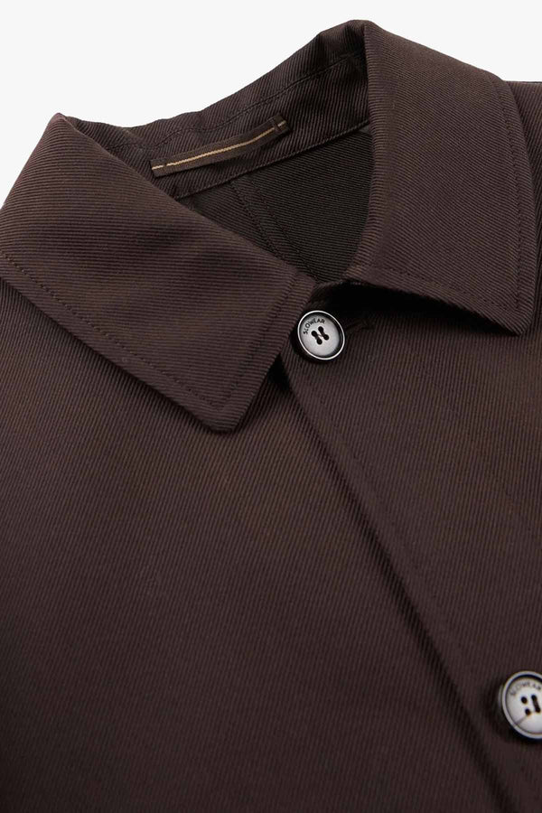 Brushed Cotton Button-Up Jacket