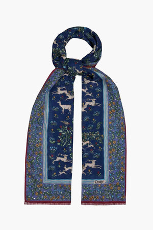 ARCHIVAL ANIMALS WOOL-SILK SCARF