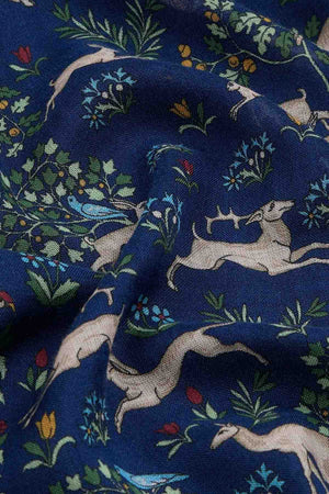 ARCHIVAL ANIMALS WOOL-SILK SCARF