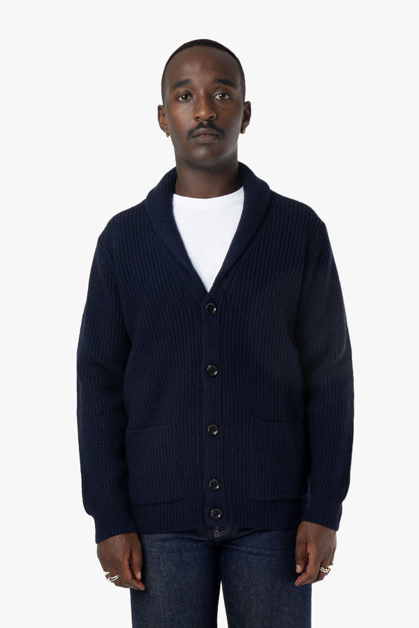 Lambswool Shawl Collar Cardigan