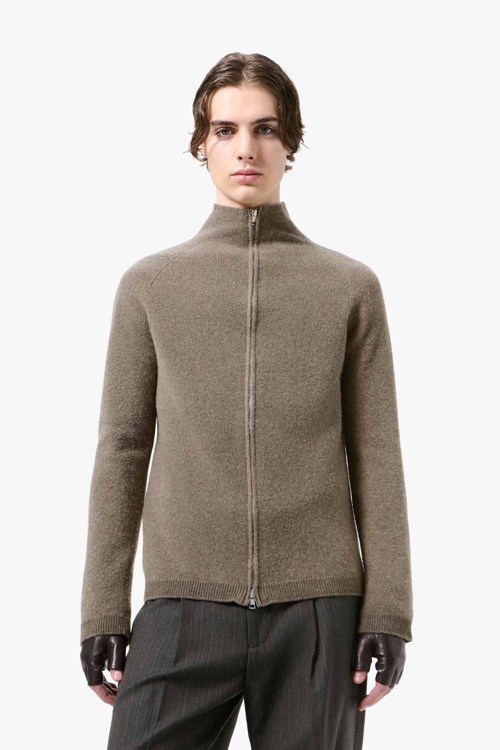 Line Zip Cardigan