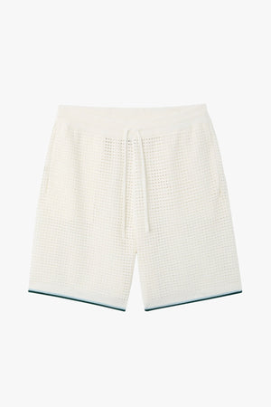 PALM TREE EMBLEM CROCHET SHORTS