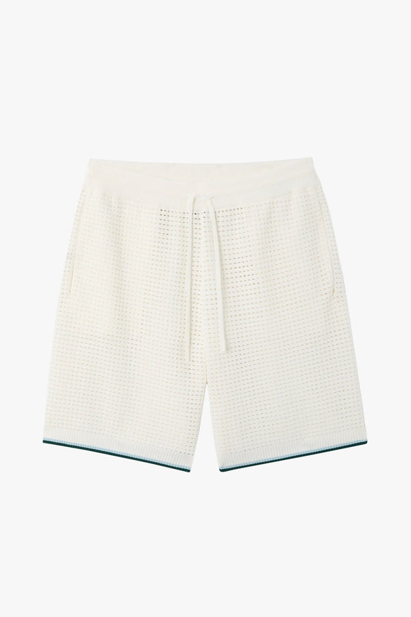 PALM TREE EMBLEM CROCHET SHORTS