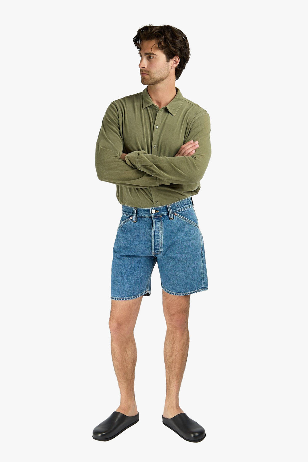 Natural Indigo 5-pocket Shorts