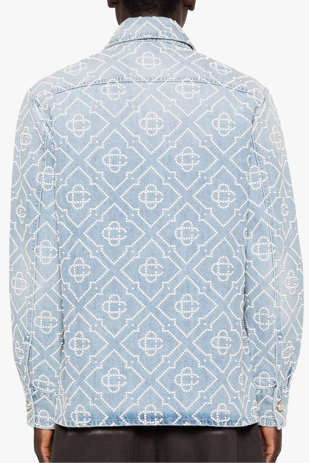 Pearl Monogram Denim Shirt