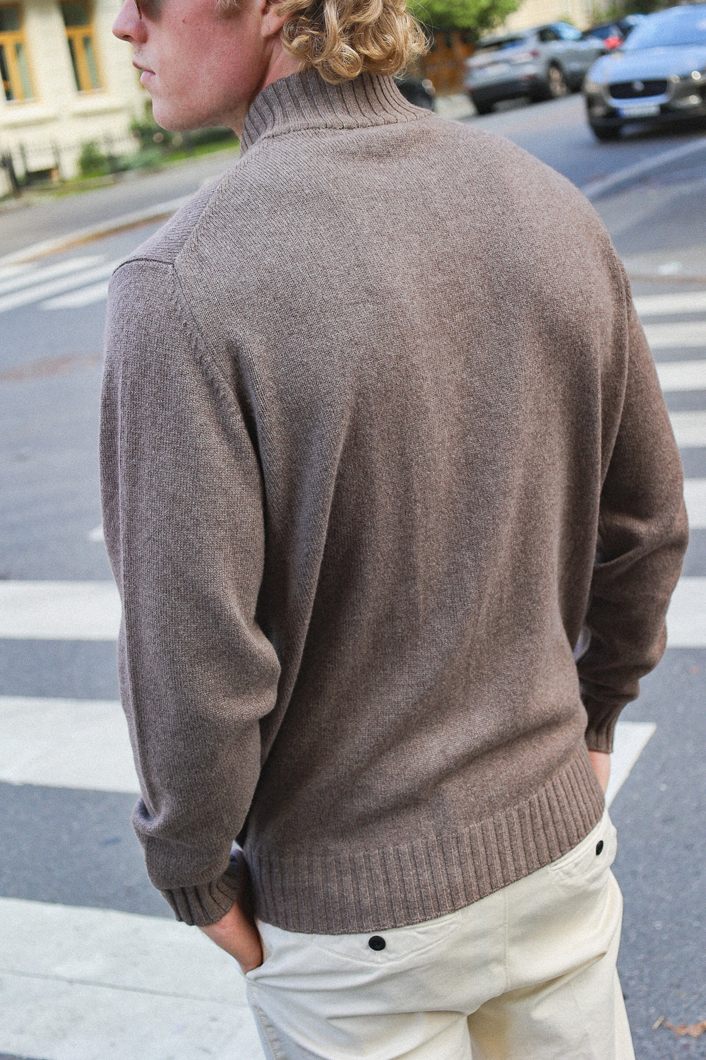 Heavy Full Zip Wool/Cashmere Sweater