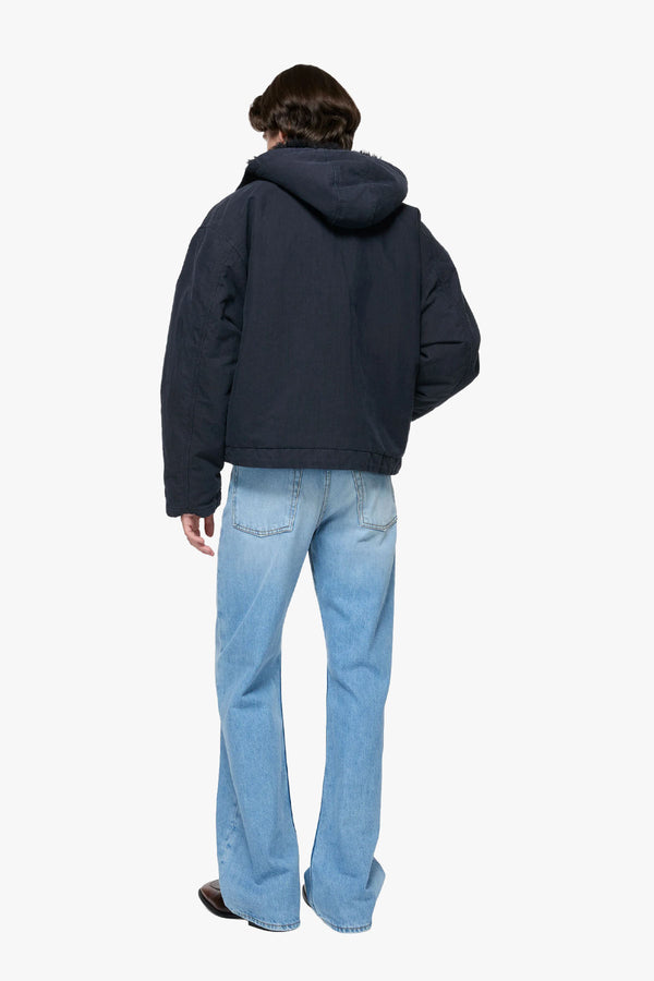 Waxed Jacket With Hood