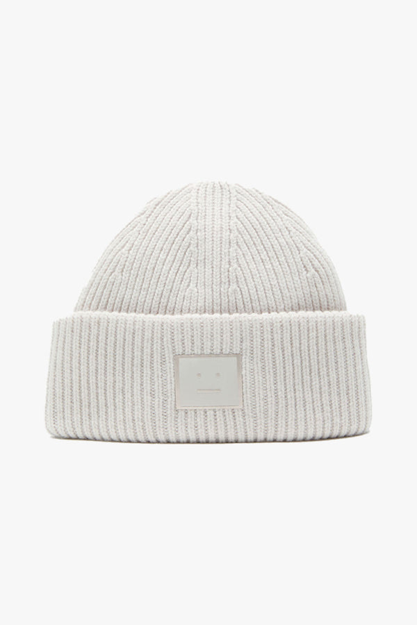 Acne Studios Large Face Logo Beanie - Yak