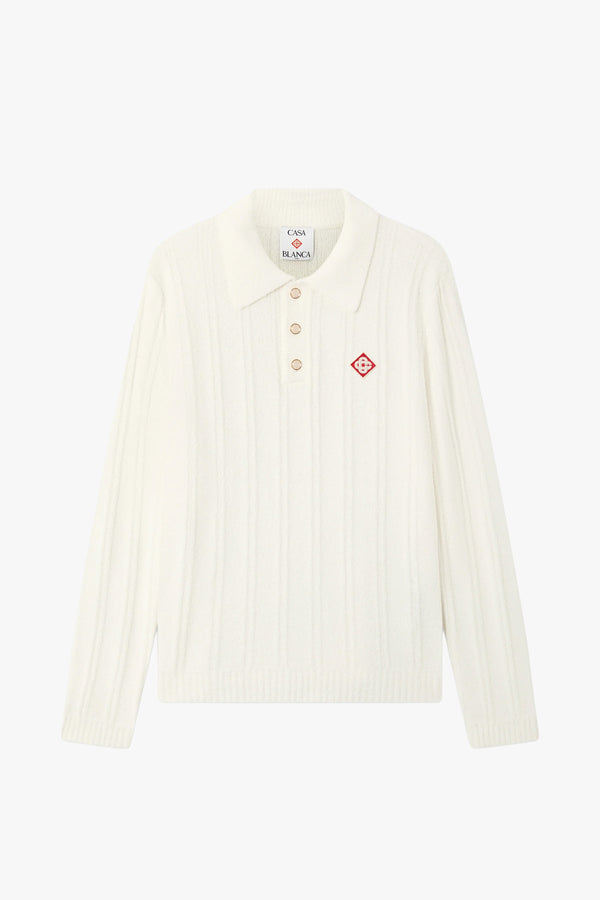 BOUCLE LONG SLEEVE POLO