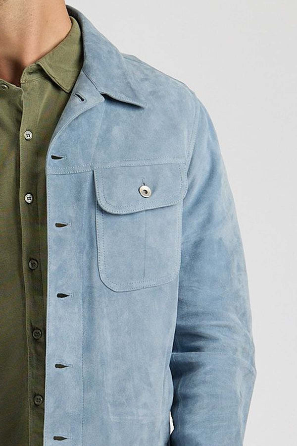 Davis Suede Trucker Jacket