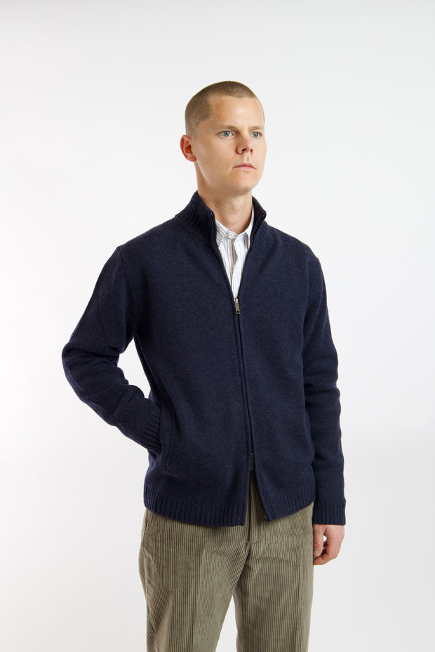 Full Zip Wool Sweater