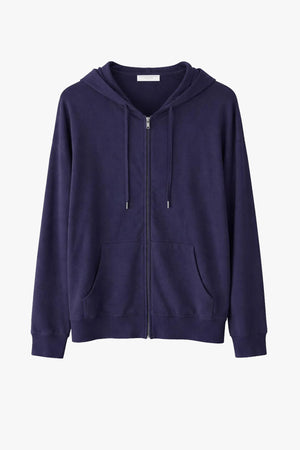 Cotton Stretch Zip Hoodie