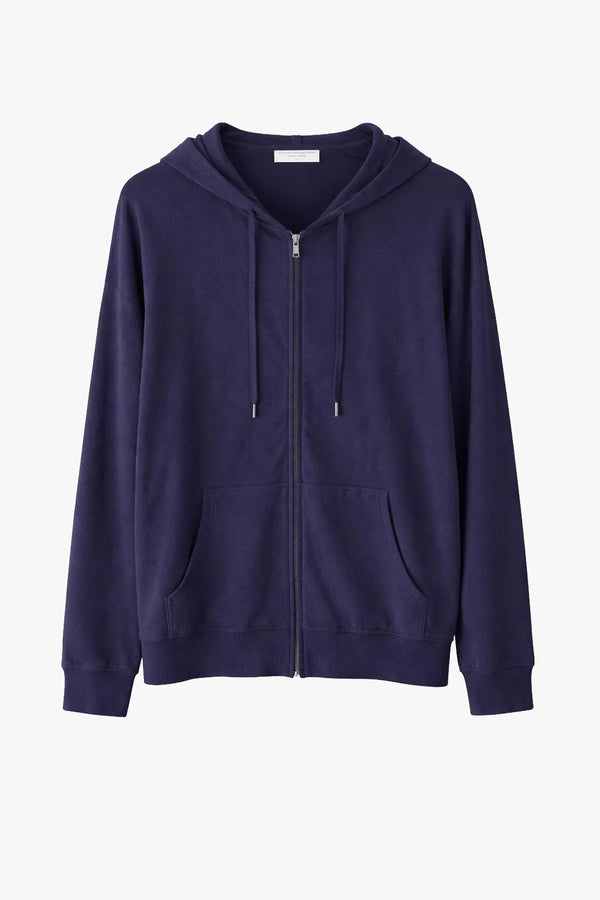 Cotton Stretch Zip Hoodie