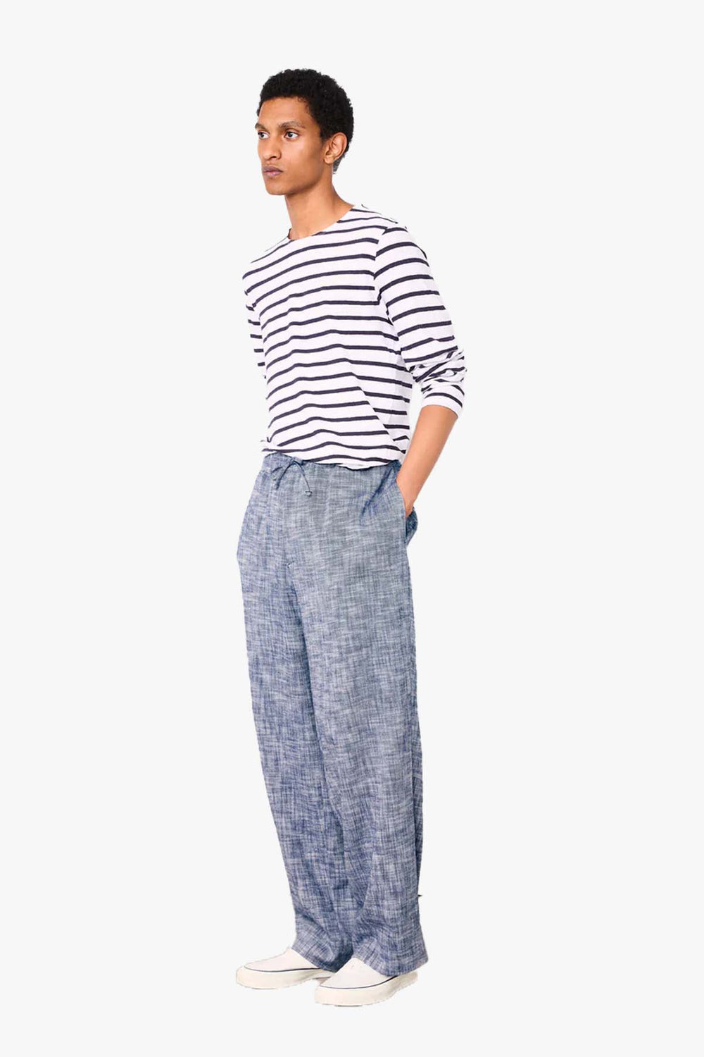 Mariniere Stripe Linen Longsleeve