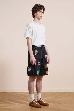 Patchwork Cargo Shorts