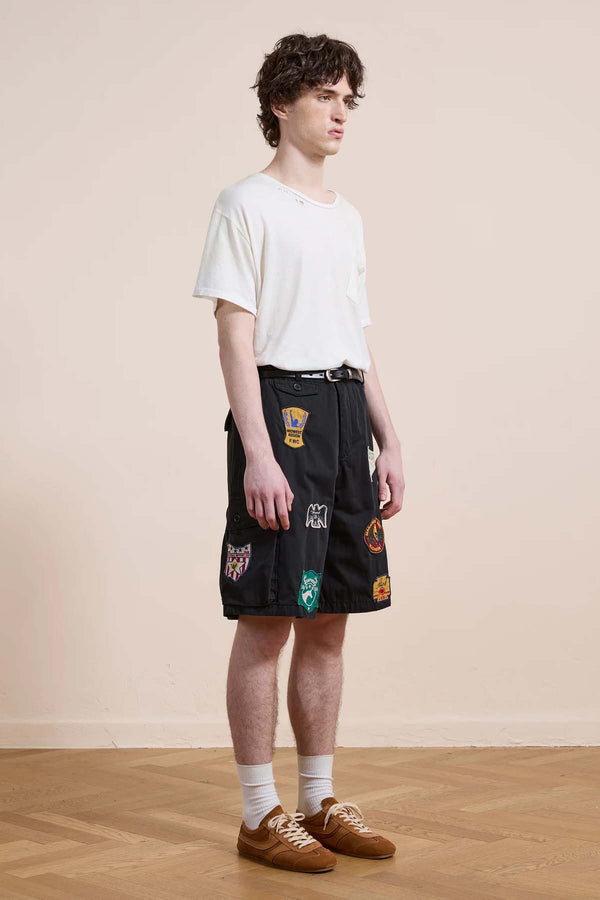 Patchwork Cargo Shorts