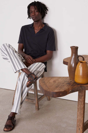 Simon Linen Polo Shirt