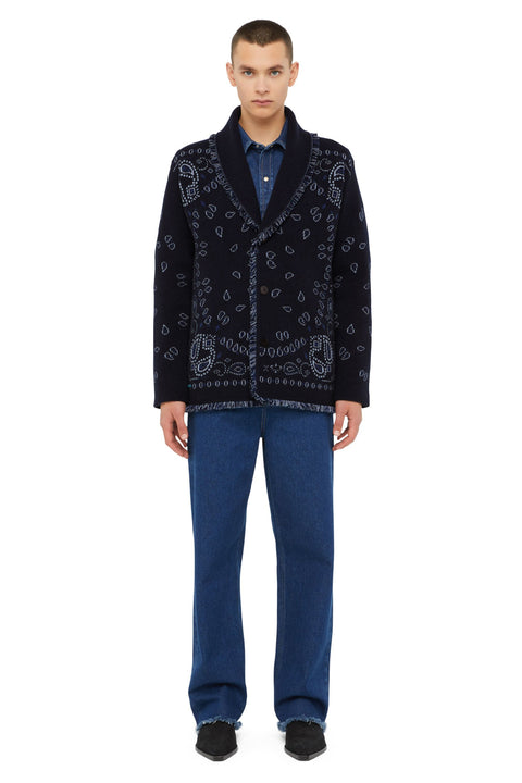 BANDANA JACQUARD CARDIGAN