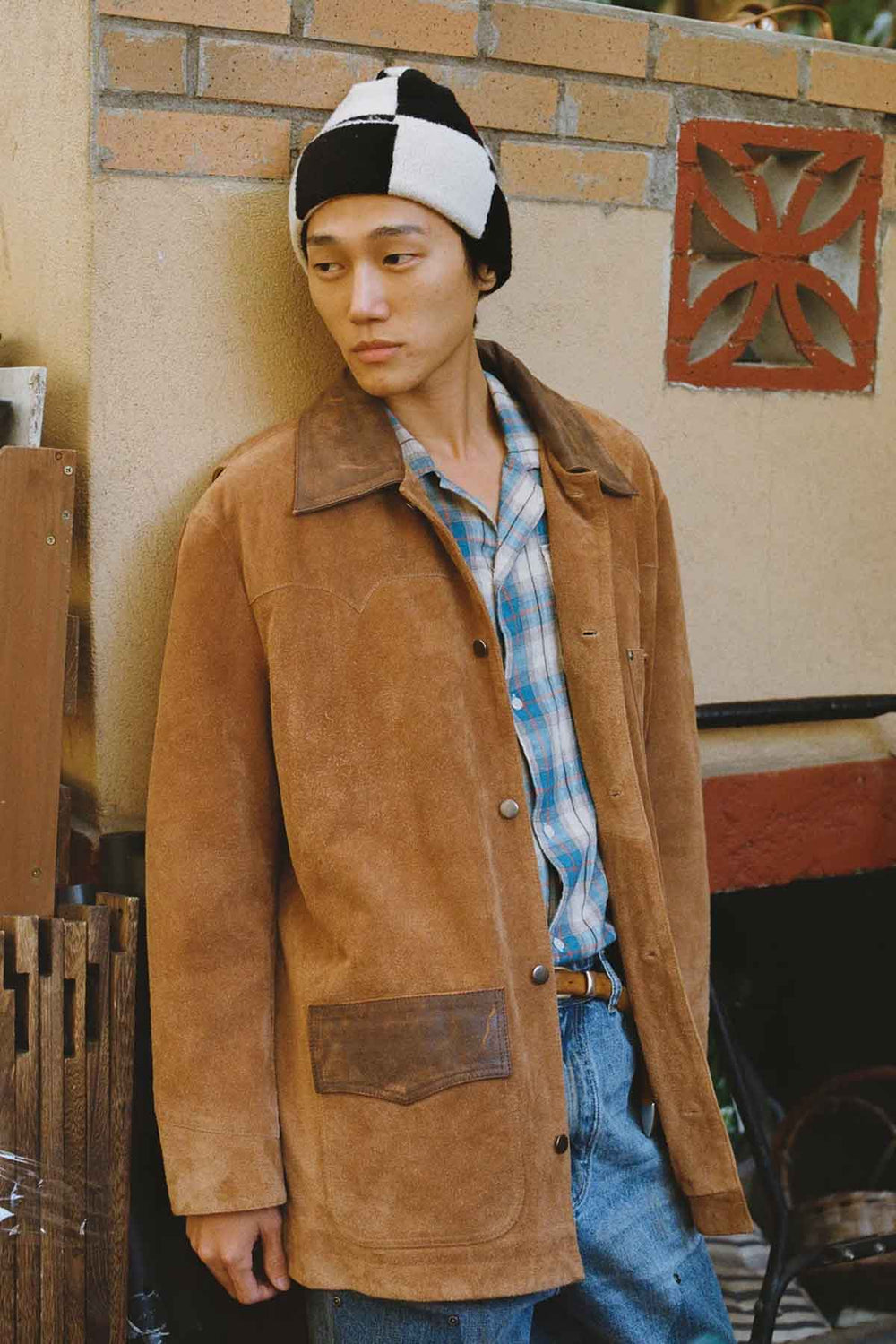 Suede Contrast Chore Jacket