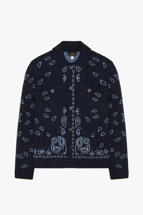 BANDANA PIQUE JACQUARD SHIRT