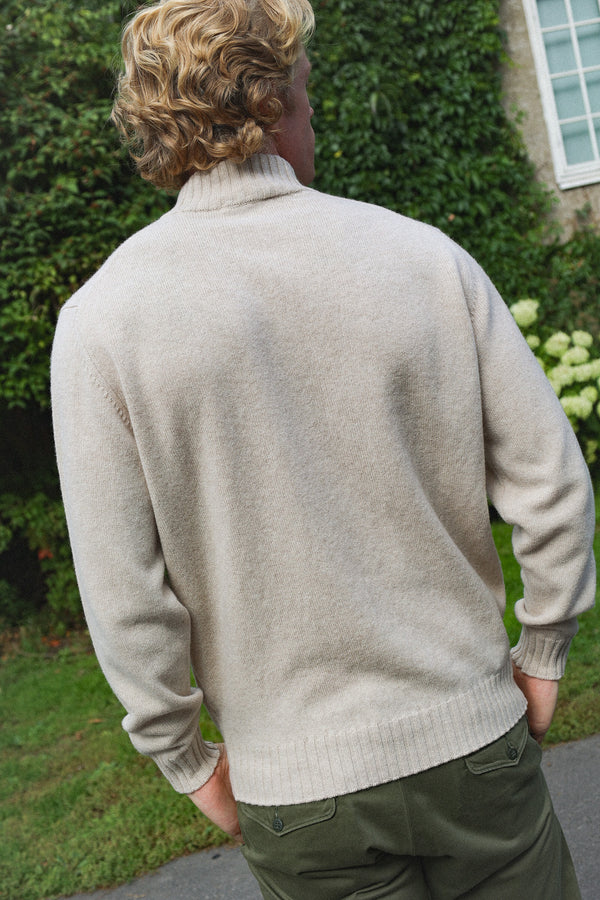 Wool/Cashmere Half Zip