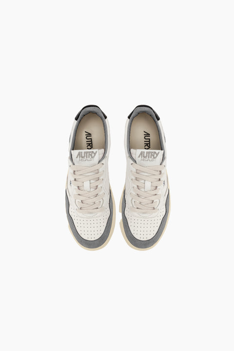 Medalist Low Suede Sneakers White/Grey