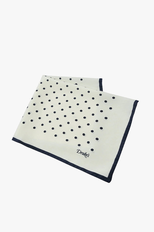 Polka Dot Print Pocket Square
