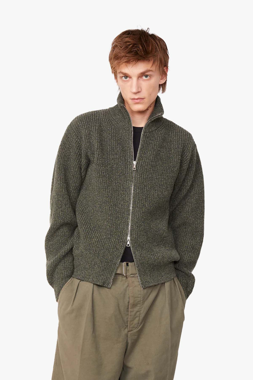 Finley Zip Wool Cardigan