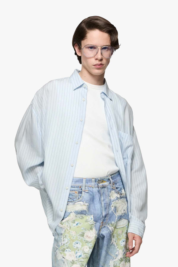 Striped Button-up Shirt