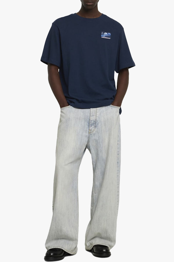 Greek Temple Rubber Patch Oversized T-Shirt