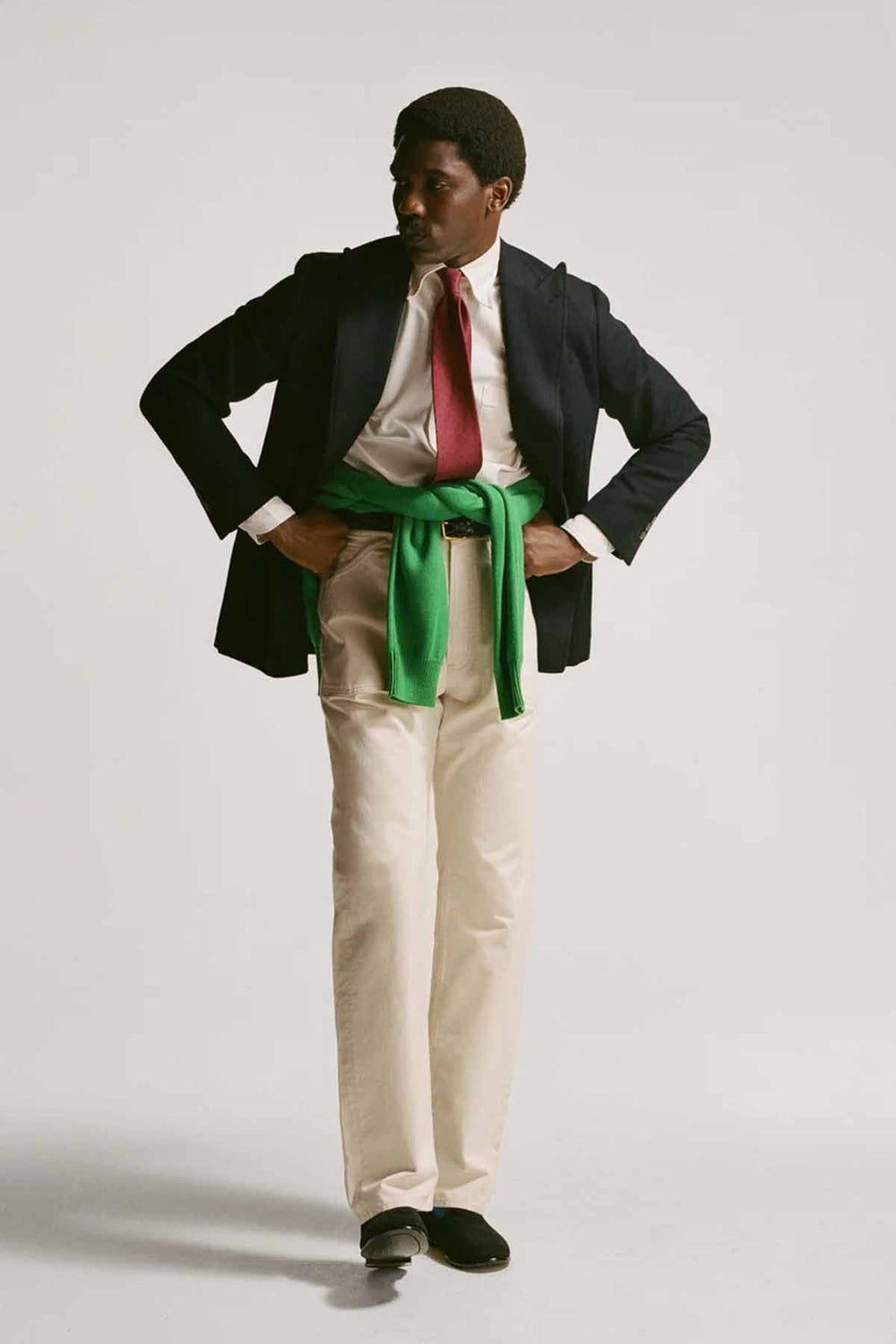 Military Satin Naval Pant