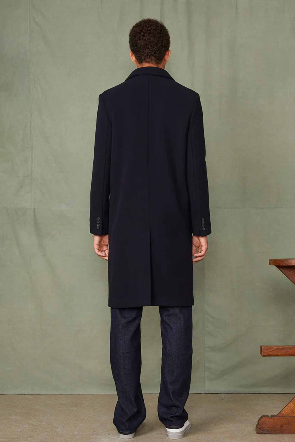 Aron Double Breasted Wool Coat