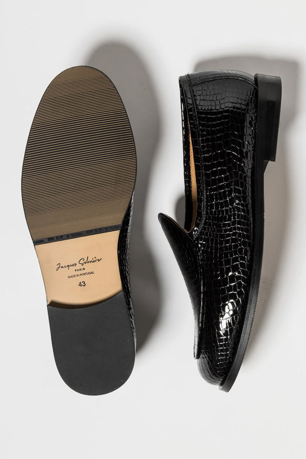 Jacques New Croc Stamped Leather