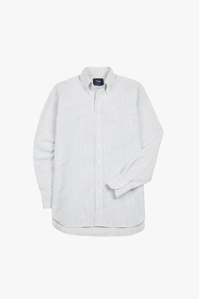 Ticking Stripe Oxford Button Down Shirt