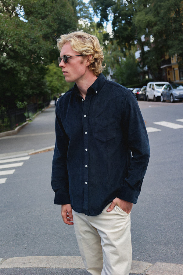 Wool/Suede Buttoned Cardigan